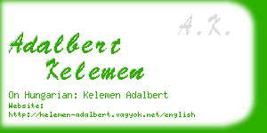 adalbert kelemen business card